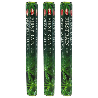 HEM Incense Sticks 20-Stick Hex Packs, First Rain