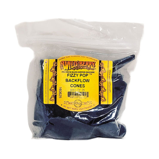 Backflow Fizzy Pop Wild Berry Incense Cones, 25ct Packs