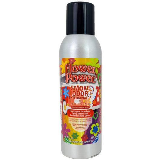 Flower Power Scent 7oz Smoke Odor Exterminator Aerosol Can Spray