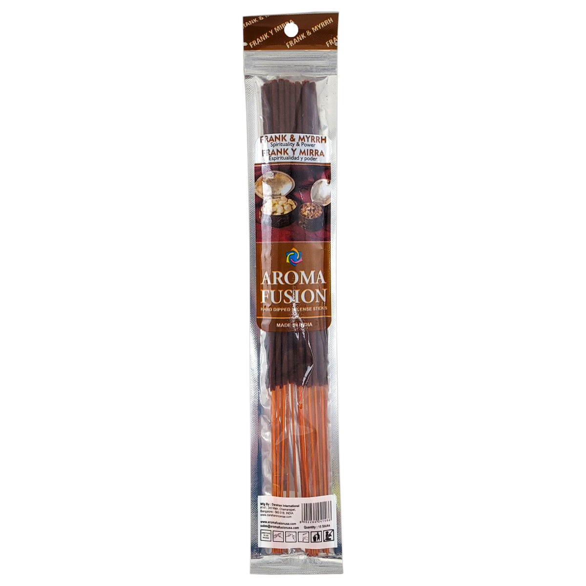 Aroma Fusion 11" Incense Sticks - Frank & Myrrh Scent