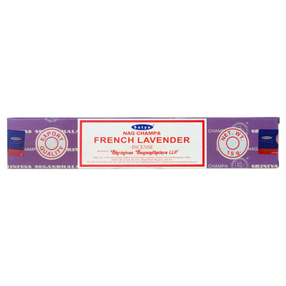 Satya French Lavender Scent Incense Sticks, 15g Pack