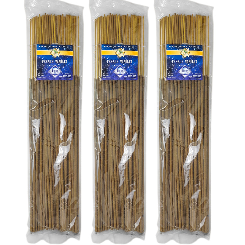 French Vanilla Scent 19" Incense, 50-Stick Pack, by The Dipper