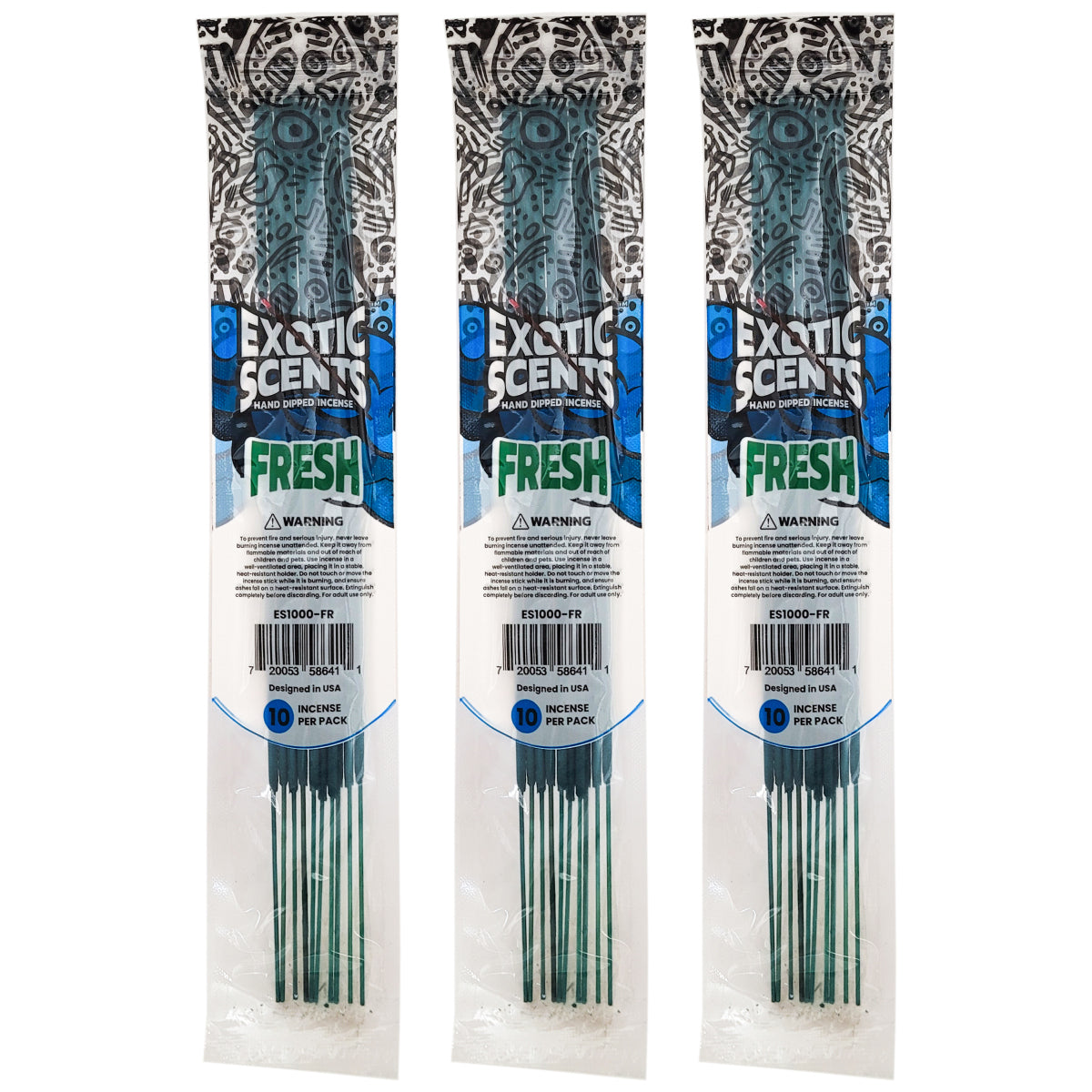 Fresh Scent 11" Exotic Scents Incense