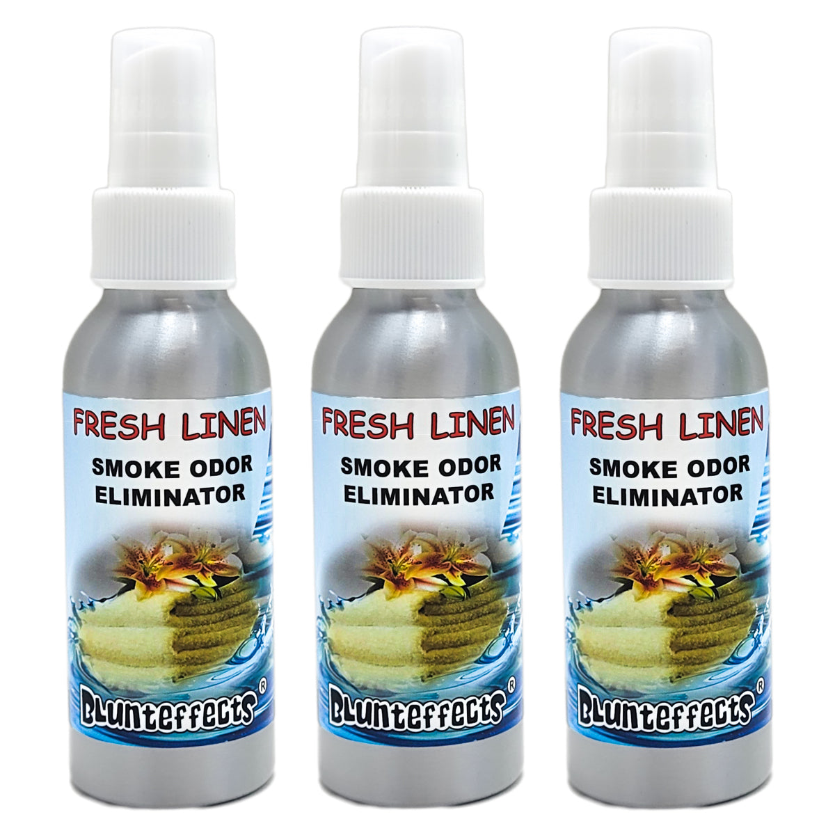 100ml Fresh Linen Scent BluntEffects Odor Eliminator Air Freshener Spray