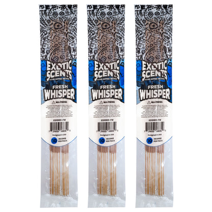Fresh Whisper Scent 11" Exotic Scents Incense