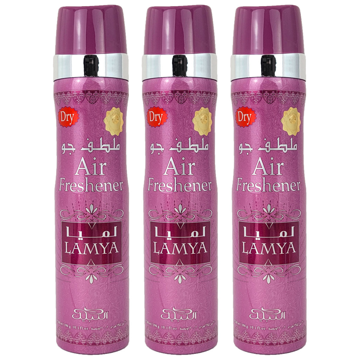 Lamya Scent Dry Aerosol Air Freshener Spray, 300ml, by Nabeel