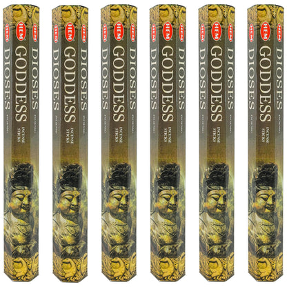 HEM Incense Sticks 20-Stick Hex Packs, Goddess Scent