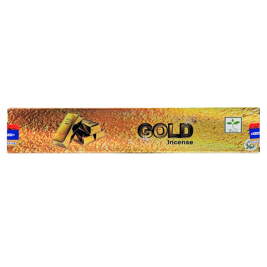 Gold Scent Incense Sticks by Satya BNG, 15g Packs