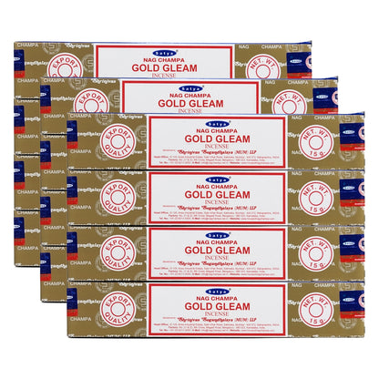 Satya Gold Gleam Scent Incense Sticks, 15g Pack