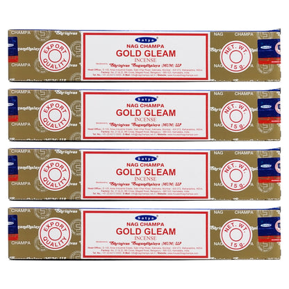 Satya Gold Gleam Scent Incense Sticks, 15g Pack