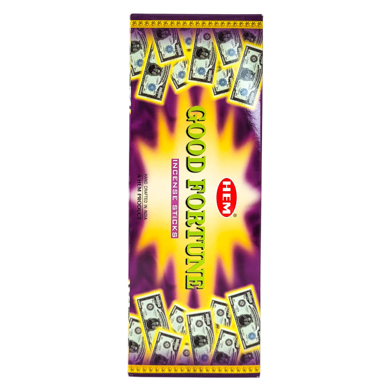 HEM Incense Sticks 20-Stick Hex Packs, Good Fortune