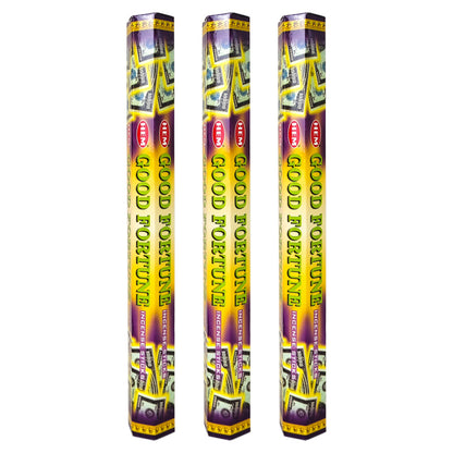 HEM Incense Sticks 20-Stick Hex Packs, Good Fortune