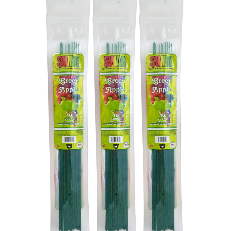 Green Apple 11" SWAG Incense ~10ct Packs