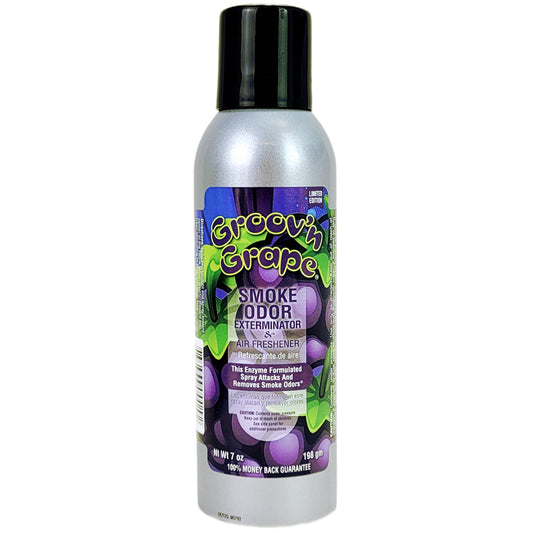 Groov'n Grape 7oz Smoke Odor Exterminator Spray Aerosol Can, by Tobacco Outlet Products