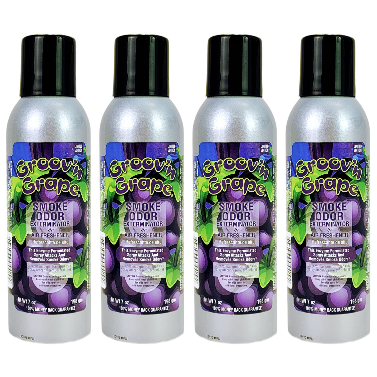 Groov'n Grape 7oz Smoke Odor Exterminator Spray Aerosol Can, by Tobacco Outlet Products