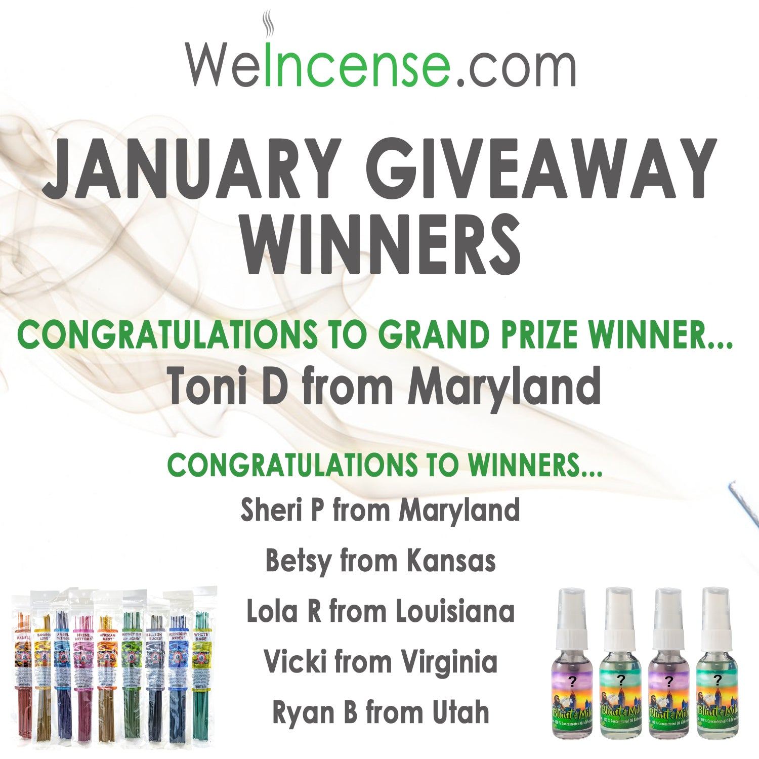 Load video: January Giveaway Winners
