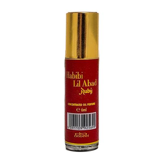 6ml Roll-On Body Oil Perfume, Habibi Lil Abad RUBY Scent by Nabeel