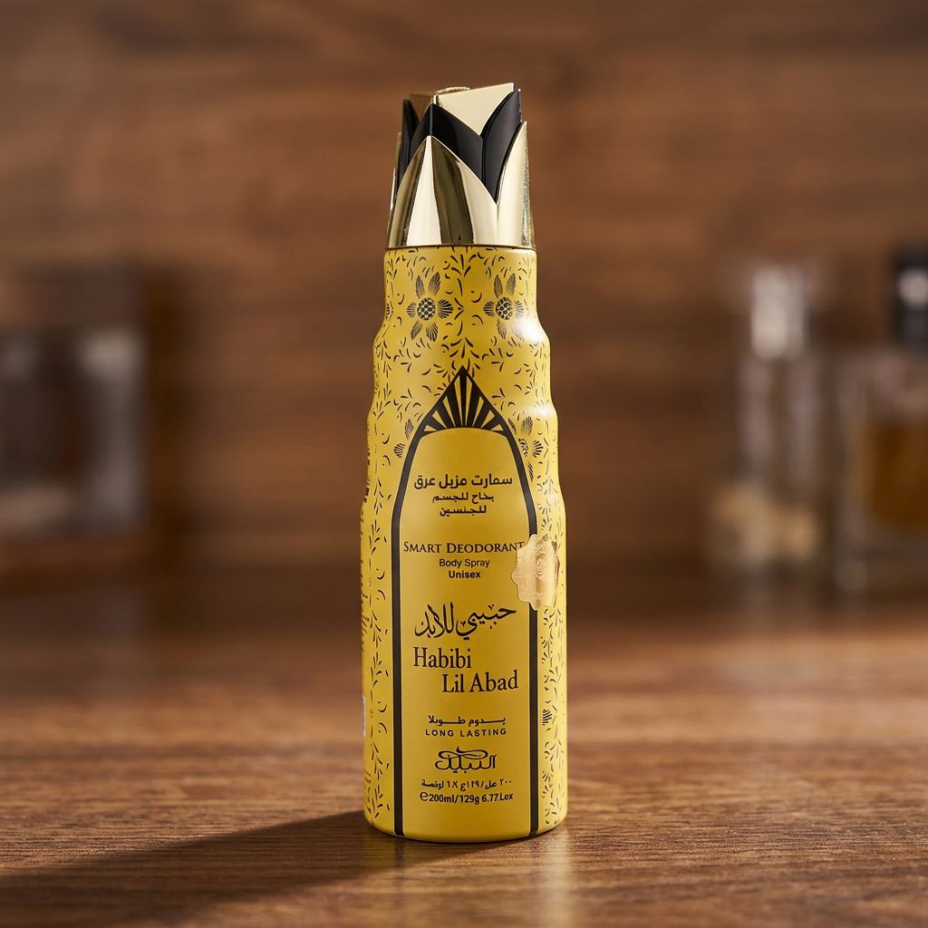 Smart Deodorant 200ml Aerosol Spray, Habibi Lil Abad Scent by Nabeel
