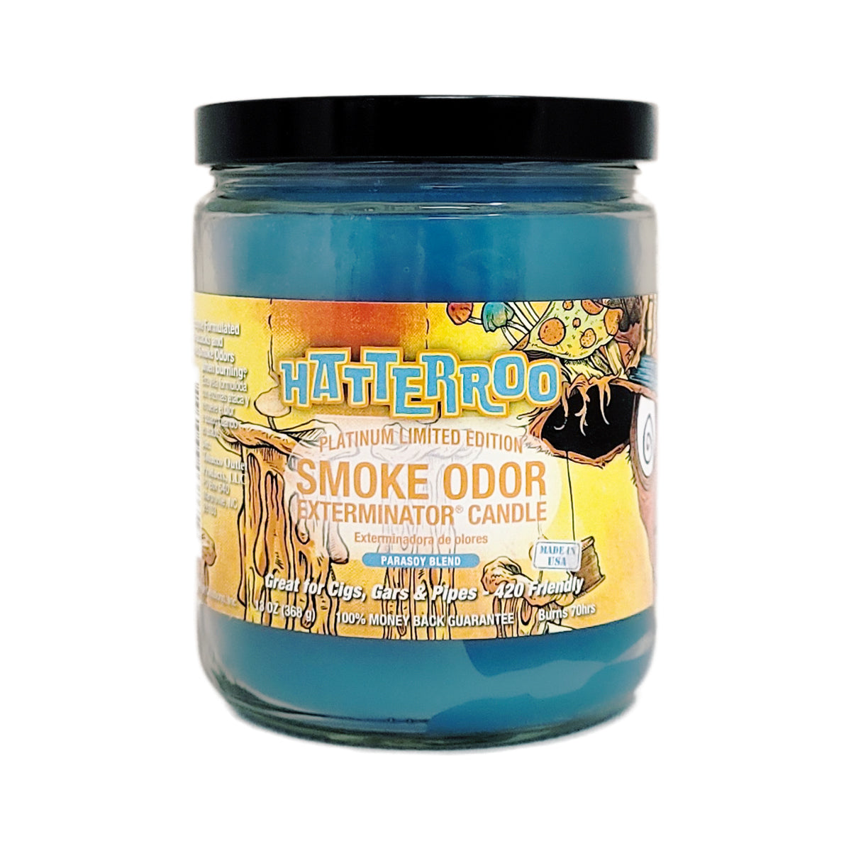 Hatterroo 4" Odor Exterminator Glass Jar Candle 13oz