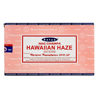 Satya Hawaiian Haze Scent Incense Sticks, 15g Pack