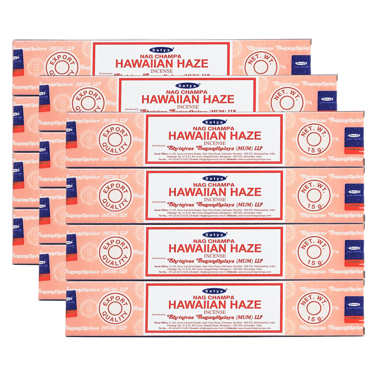 Satya Hawaiian Haze Scent Incense Sticks, 15g Pack