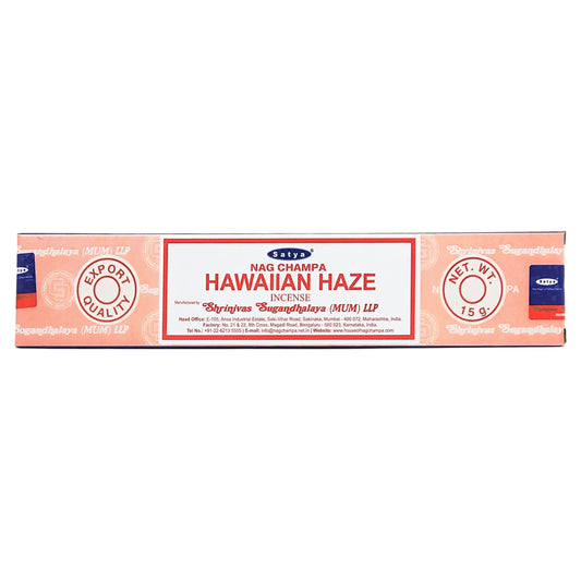 Satya Hawaiian Haze Scent Incense Sticks, 15g Pack