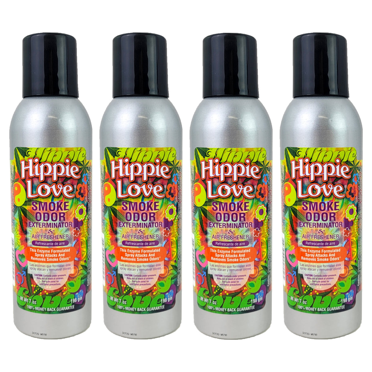 Hippie Love Scent 7oz Smoke Odor Exterminator Aerosol Can Spray