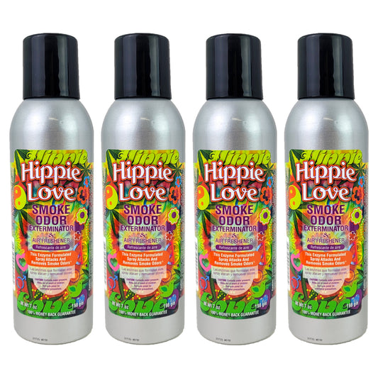 Hippie Love Scent 7oz Smoke Odor Exterminator Aerosol Can Spray