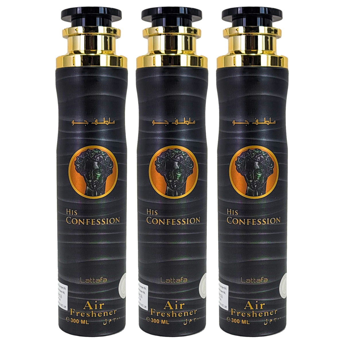 His Confession Aerosol Air Freshener Spray, 300ml, by Lattafa