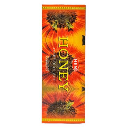 HEM Incense Sticks 20-Stick Hex Packs, Honey