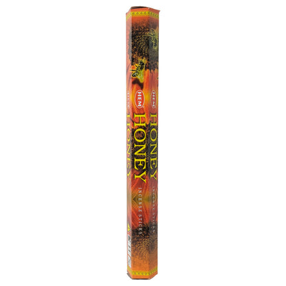 HEM Incense Sticks 20-Stick Hex Packs, Honey