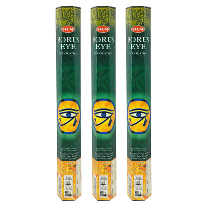 HEM Incense Sticks 20-Stick Hex Packs, Horus Eye