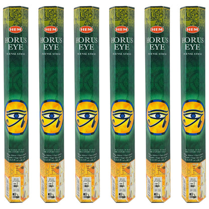 HEM Incense Sticks 20-Stick Hex Packs, Horus Eye