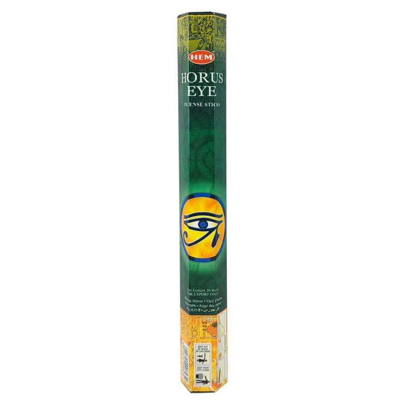 HEM Incense Sticks 20-Stick Hex Packs, Horus Eye