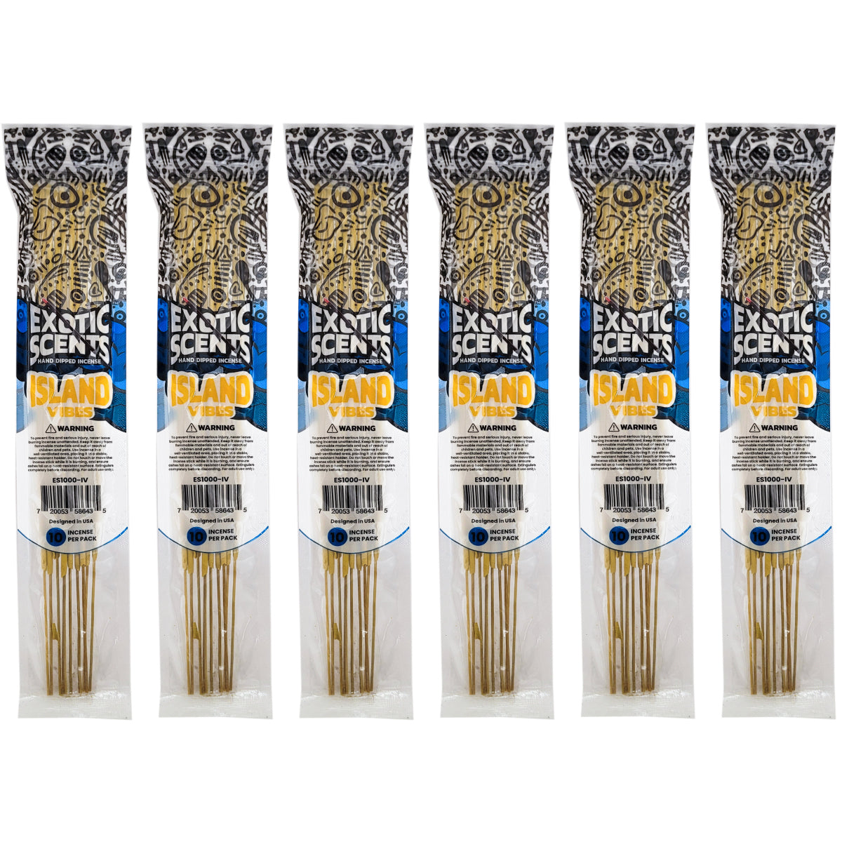 Island Vibe Scent 11" Exotic Scents Incense