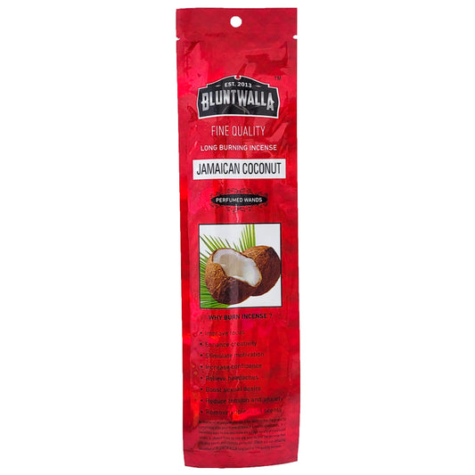 8" Short Bluntwalla Incense Packs, Jamaican Coconut Scent