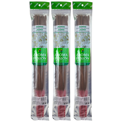Jasmine Scent Aroma Fusion 19" Jumbo Incense, 10-Stick Pack