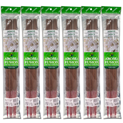 Jasmine Scent Aroma Fusion 19" Jumbo Incense, 10-Stick Pack