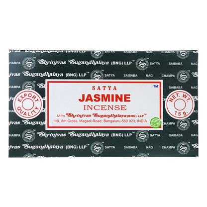 Jasmine Scent Incense Sticks by Satya BNG, 15g Packs