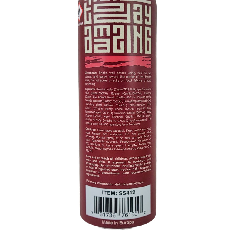 Jazz Queen Scent, Smoxy 6.9oz Aerosol Odor Eliminator Sprays