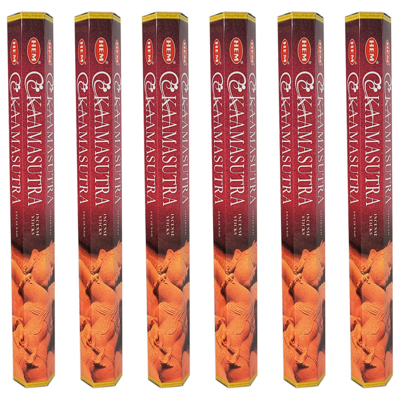 HEM Incense Sticks 20-Stick Hex Packs, Kama Sutra