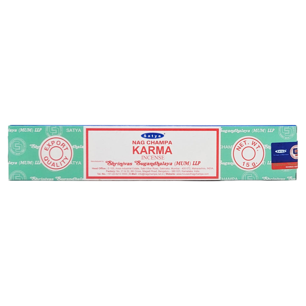 Satya Karma Scent Incense Sticks, 15g Pack