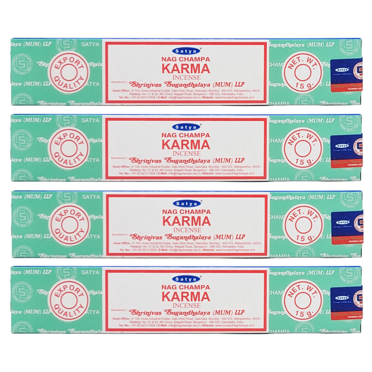 Satya Karma Scent Incense Sticks, 15g Pack
