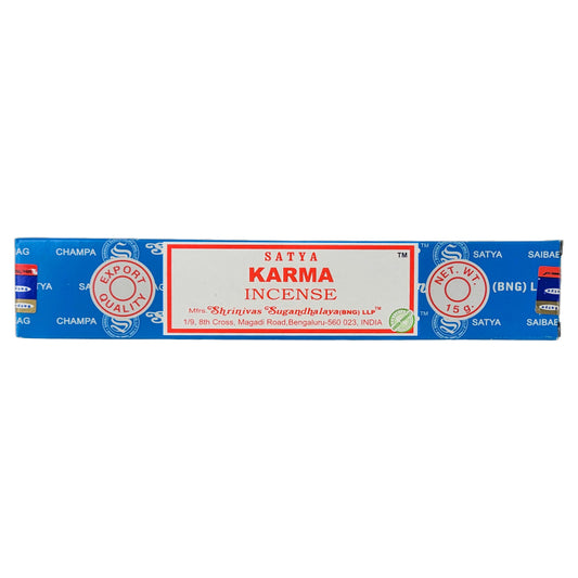 Karma Scent Incense Sticks by Satya BNG, 15g Packs