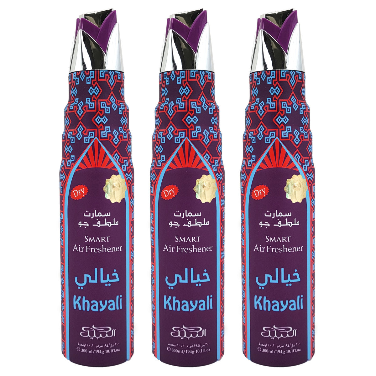 Khayali Scent Dry Aerosol Air Freshener Spray, 300ml, by Nabeel
