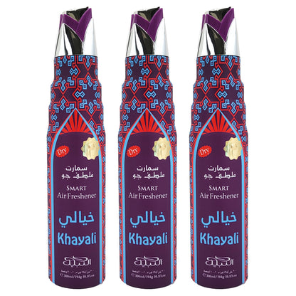 Khayali Scent Dry Aerosol Air Freshener Spray, 300ml, by Nabeel