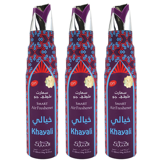 Khayali Scent Dry Aerosol Air Freshener Spray, 300ml, by Nabeel