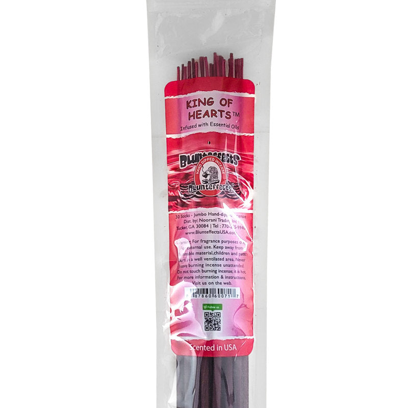 King of Hearts Scent, 19" BluntEffects Jumbo Incense