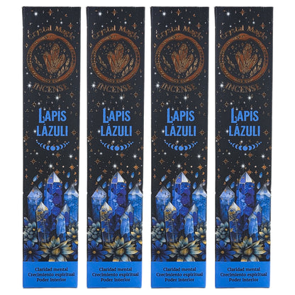 Lapis Lazuli 15g 8" Incense Pack + Crystals, by Crystal Magic Incense