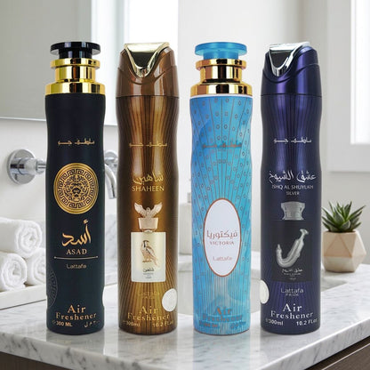 4-PACK SAMPLER #L2 Lattafa 300ml Aerosol Air Freshener Sprays
